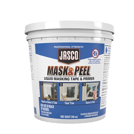 Jasco Jasco Mask & Peel 1 qt L White Super Strength Liquid Masking Tape 1 pk QJMS300